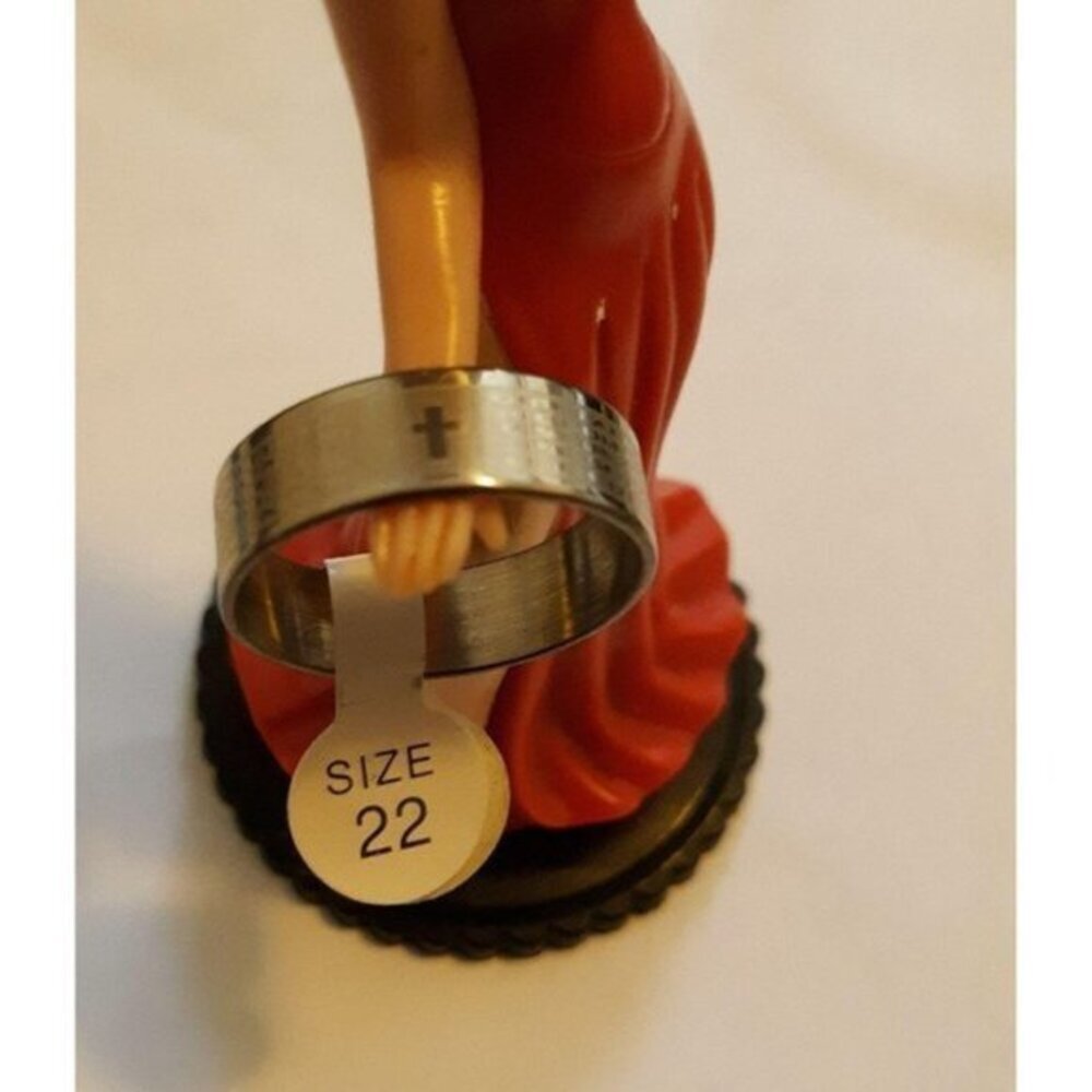 Matthew 6:9-13 Engrave‎ Ring Unisex Stainess Steel 3 Sizes Avaiable
